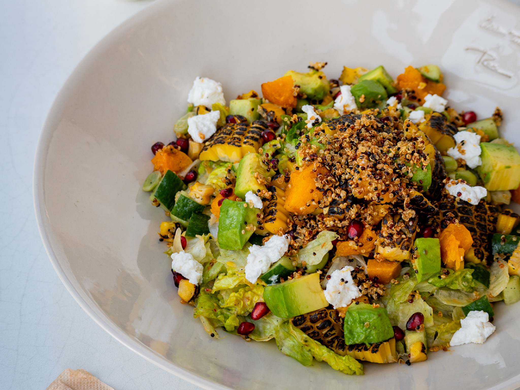 Tahini Charred Corn Salad