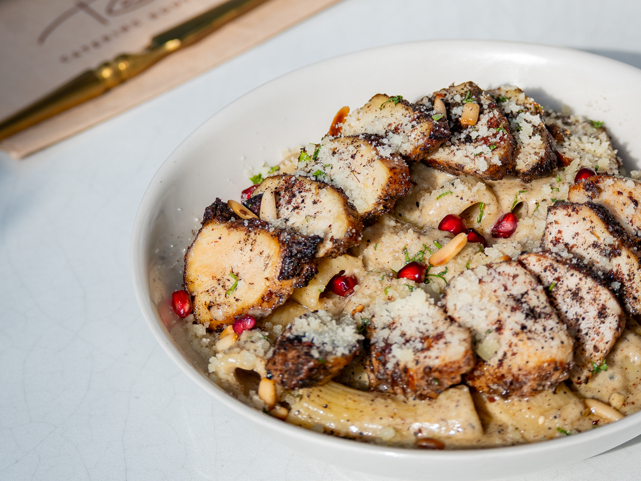 Chicken Musakhan Rigatoni