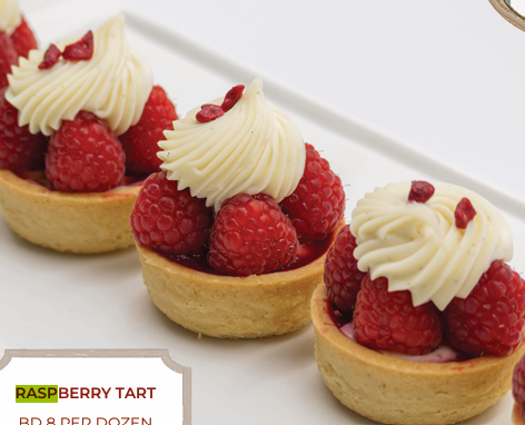 Raspberry Tart ( 3pcs)